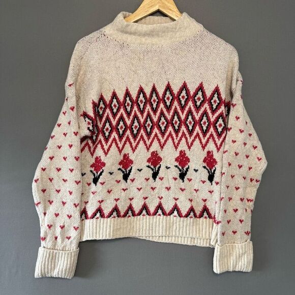 NWT Lauren Lane Sonoma Women’s Sweater Size Medium Polyester Blend - Picture 1 of 14